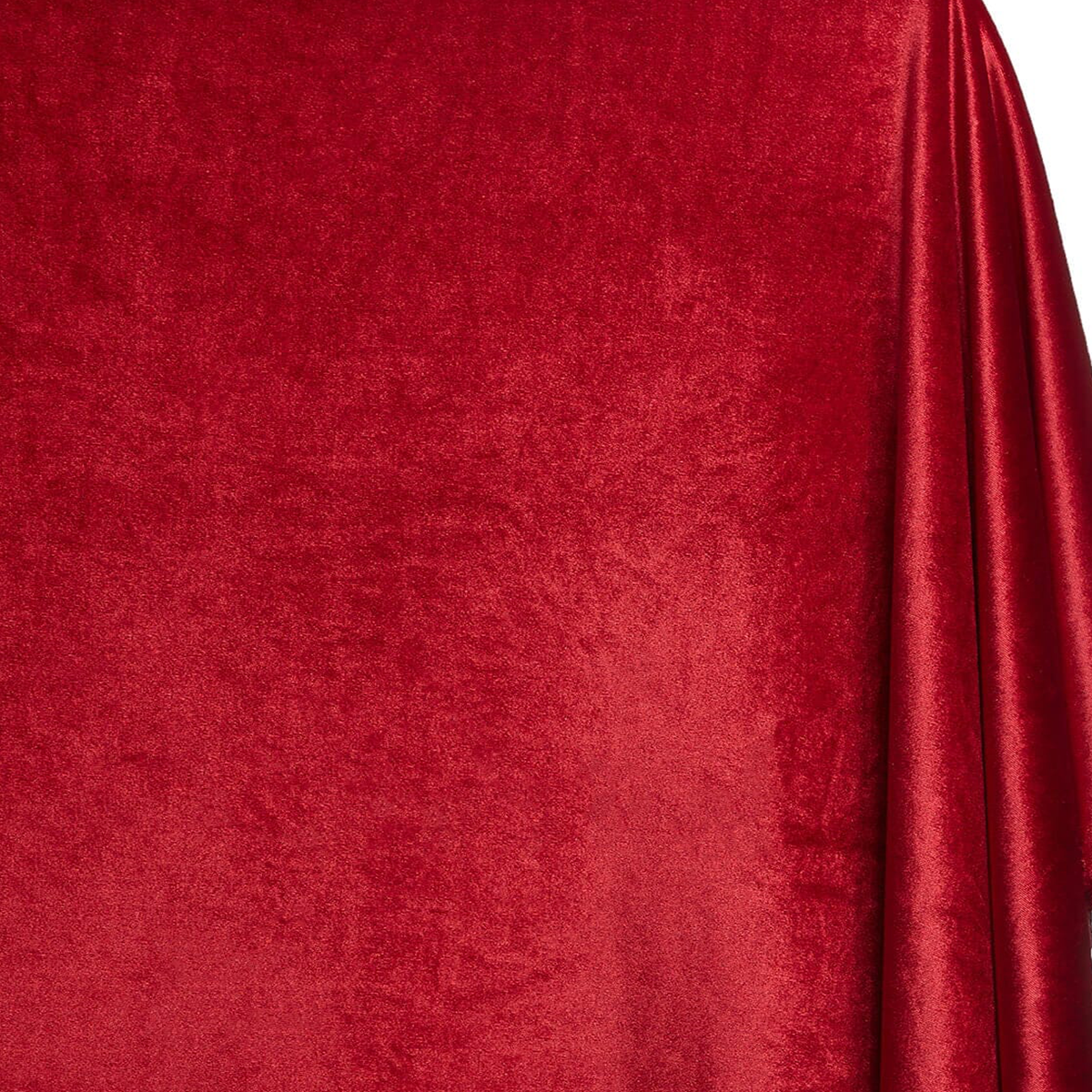Vintage Dark Red —Stretch Velvet Fabric—— 90% Polyester, 10% Spandex— 60/61 Inches—20% Vertical