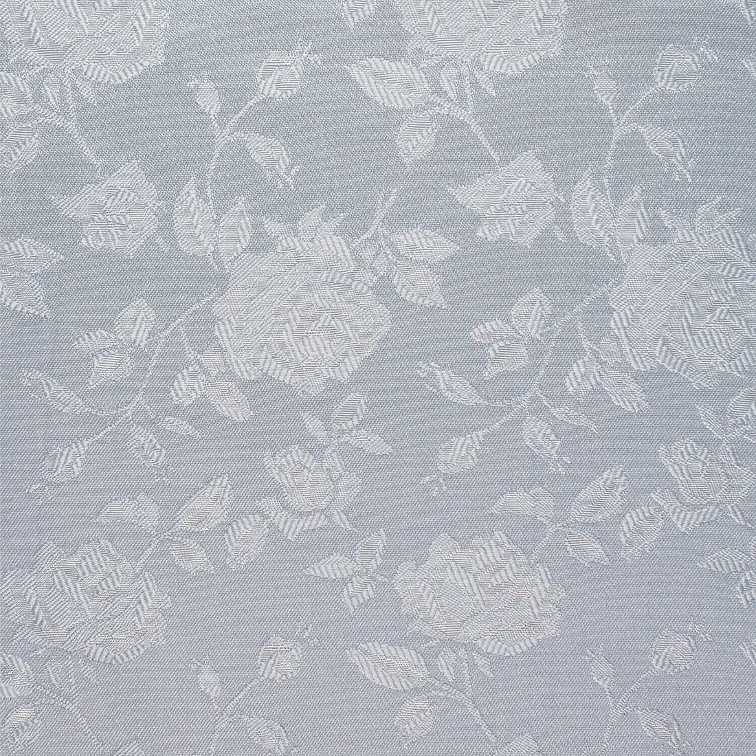 Jacquard Satin Fabric by the Yard in Silver Rose-57” Width Wide