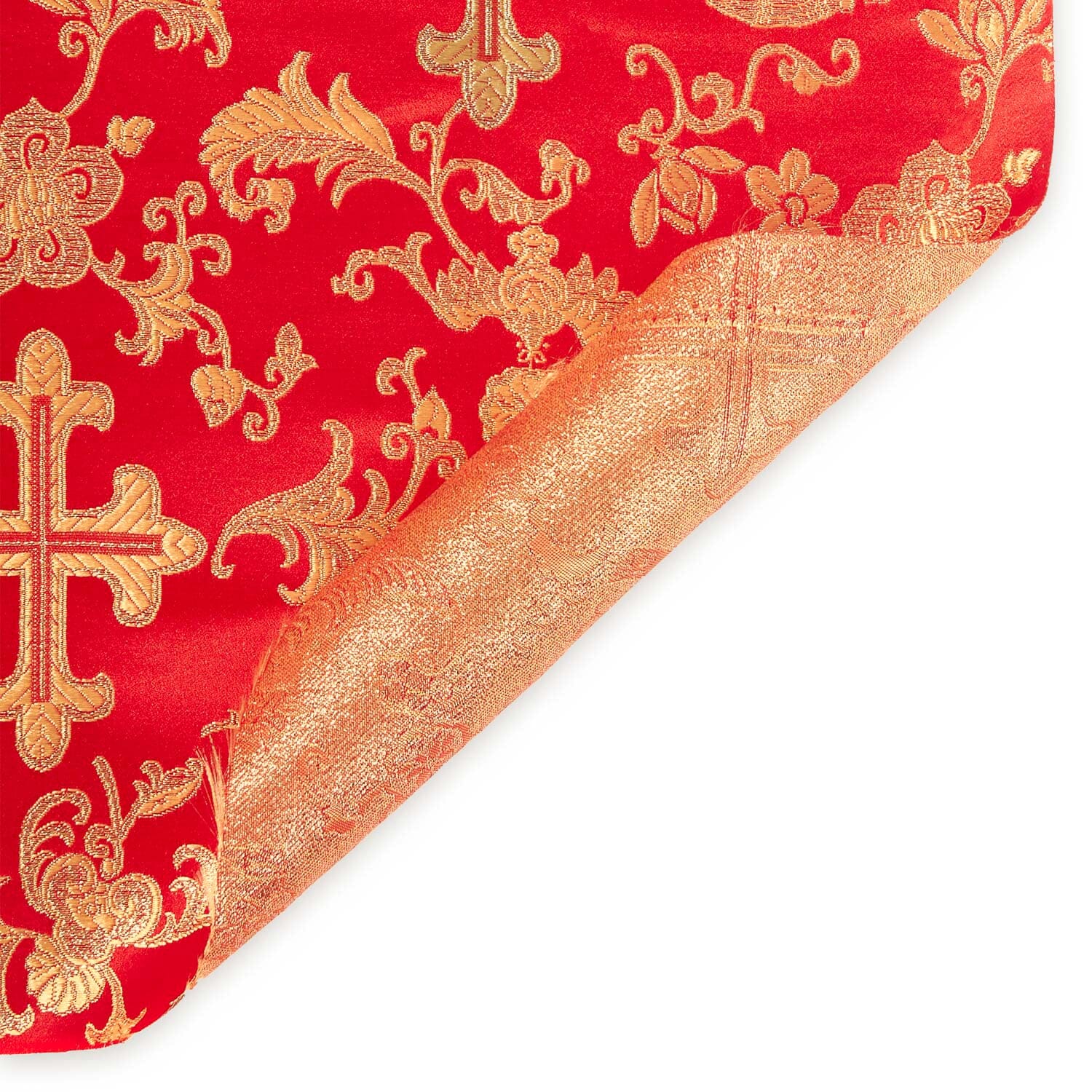 Red Gold Apostle Brocade – 58" Wide – Sold by the Yard