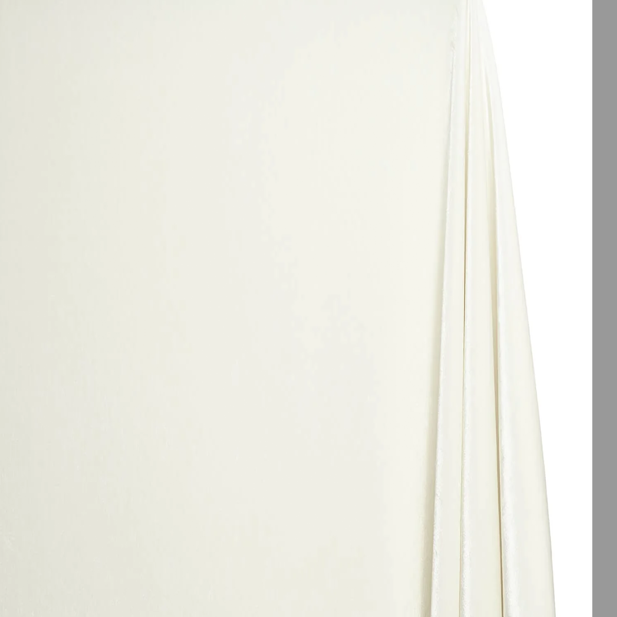 Off- White—Stretch Velvet Fabric——90% Polyester, 10% Spandex— 60/61 Inches—20% Vertical