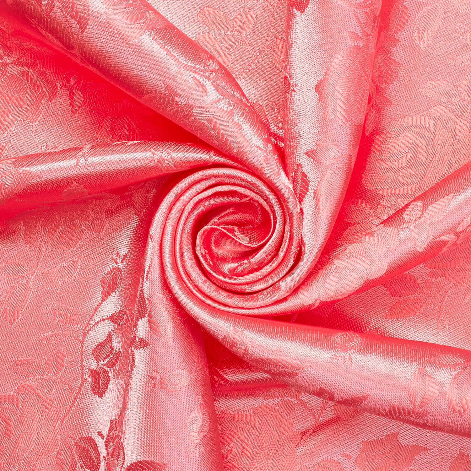 Smooth  Textured Coral Petal Jacquard High-End Décor Fabric—Durable—Coral—58" Wide—100% Polyester Fabric—High-Quality—Sold by The Yard—Nationwide Shipping