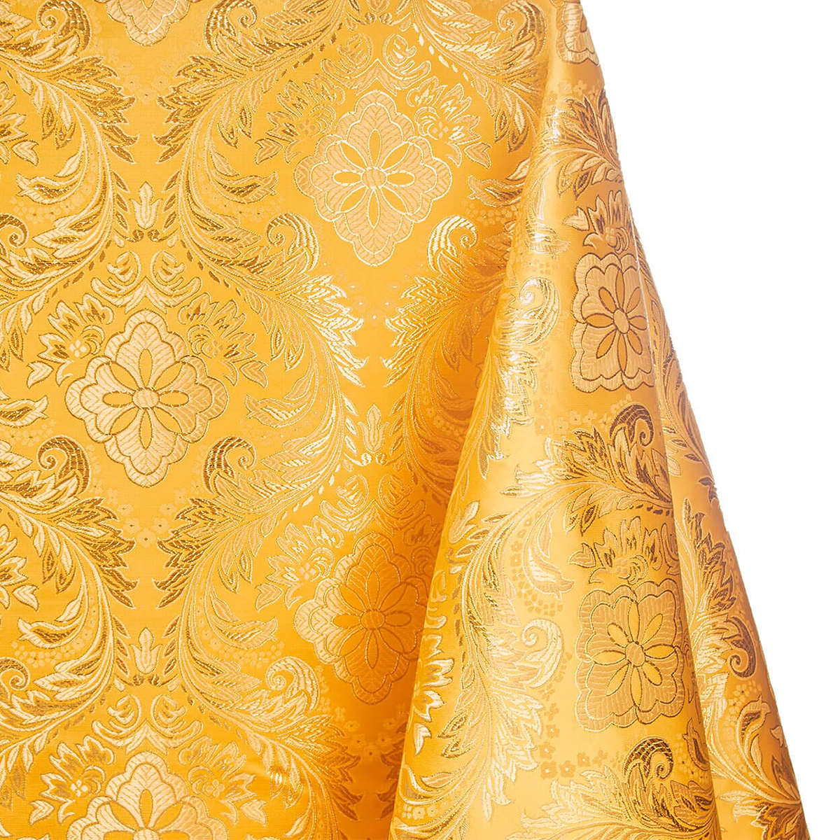 Spiritual Richness—Gold & Gold —Floral Metallic Brocade—58"Inche Wide—Multi-Purpose —Availableby the Yard— Nationwide Shipping