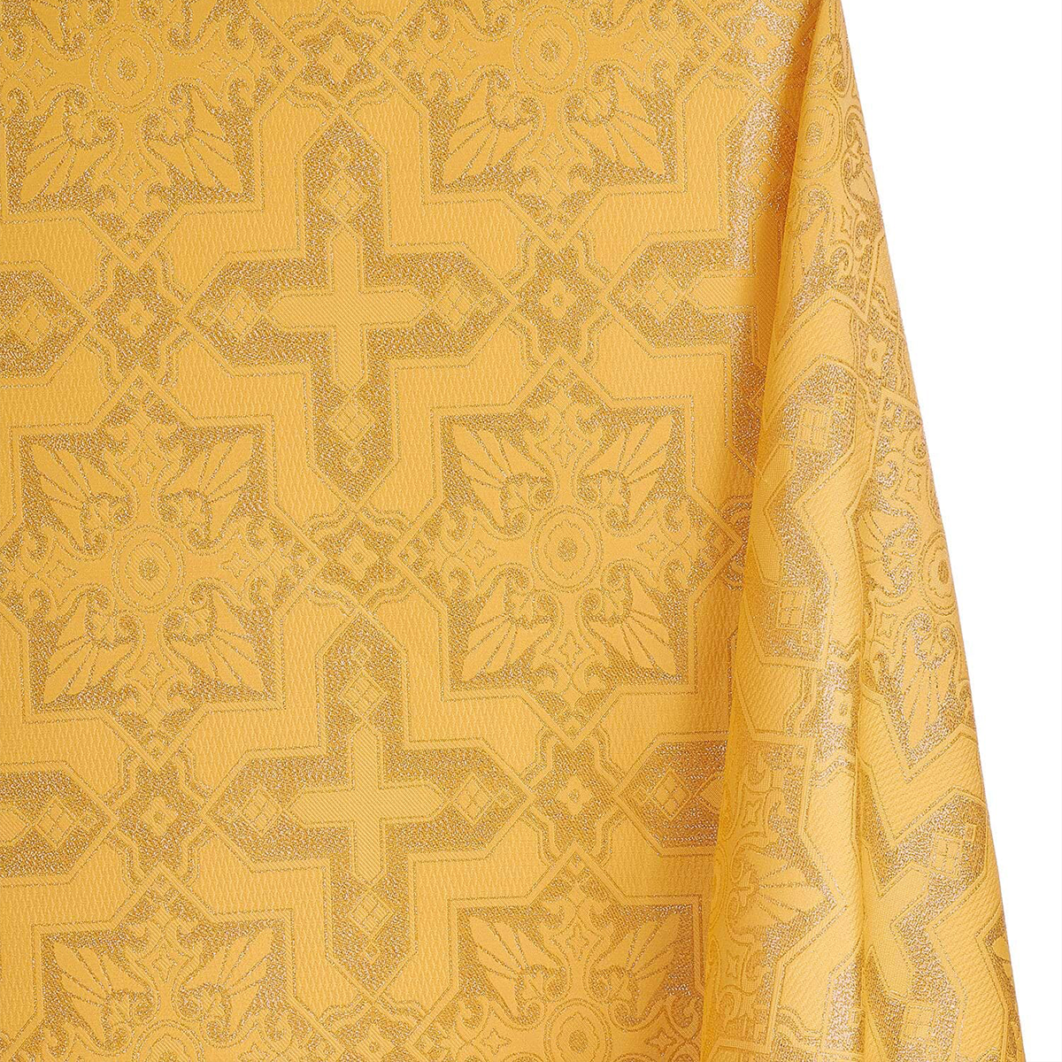 Metallic Brocade Fabric—Gold Color—58" 100% Polyester Fabric
