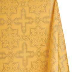 Metallic Brocade Fabric—Gold Color—58" 100% Polyester Fabric