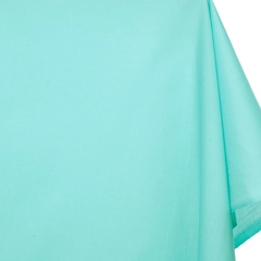 Aqua Blue 50/50 Poly-Cotton Broadcloth Fabric—Sold by the Yard—(58/59 Inch) Wide—Available for Nationwide Shipping.