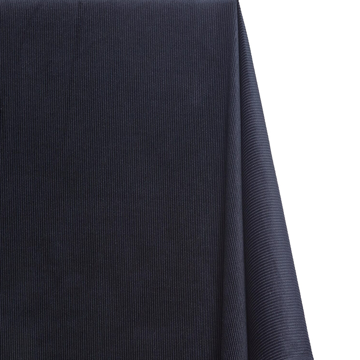 Navy Blue Stretch Corduroy—Cotton Spandex Blend—60/61" Wide