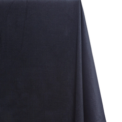 Navy Blue Stretch Corduroy—Cotton Spandex Blend—60/61" Wide