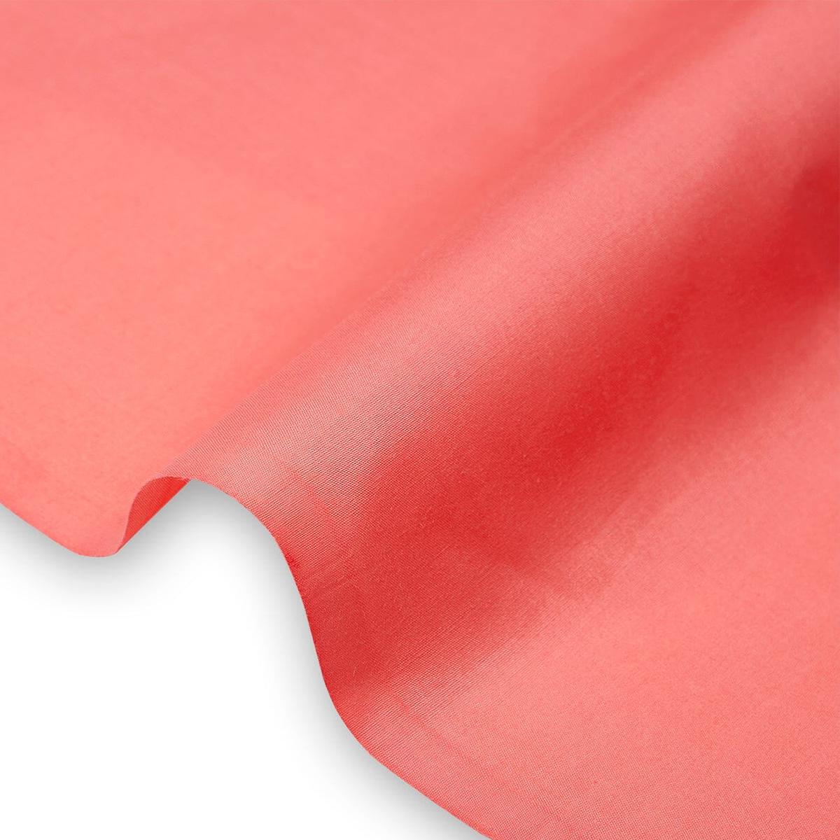 Coral  Color— Width 44/45" Inches Wide—50/50-Polyester Cotton — Broad-Cloth—Sold by the Yard —Ideal for Apparel—Available for Nationwide Shipping.