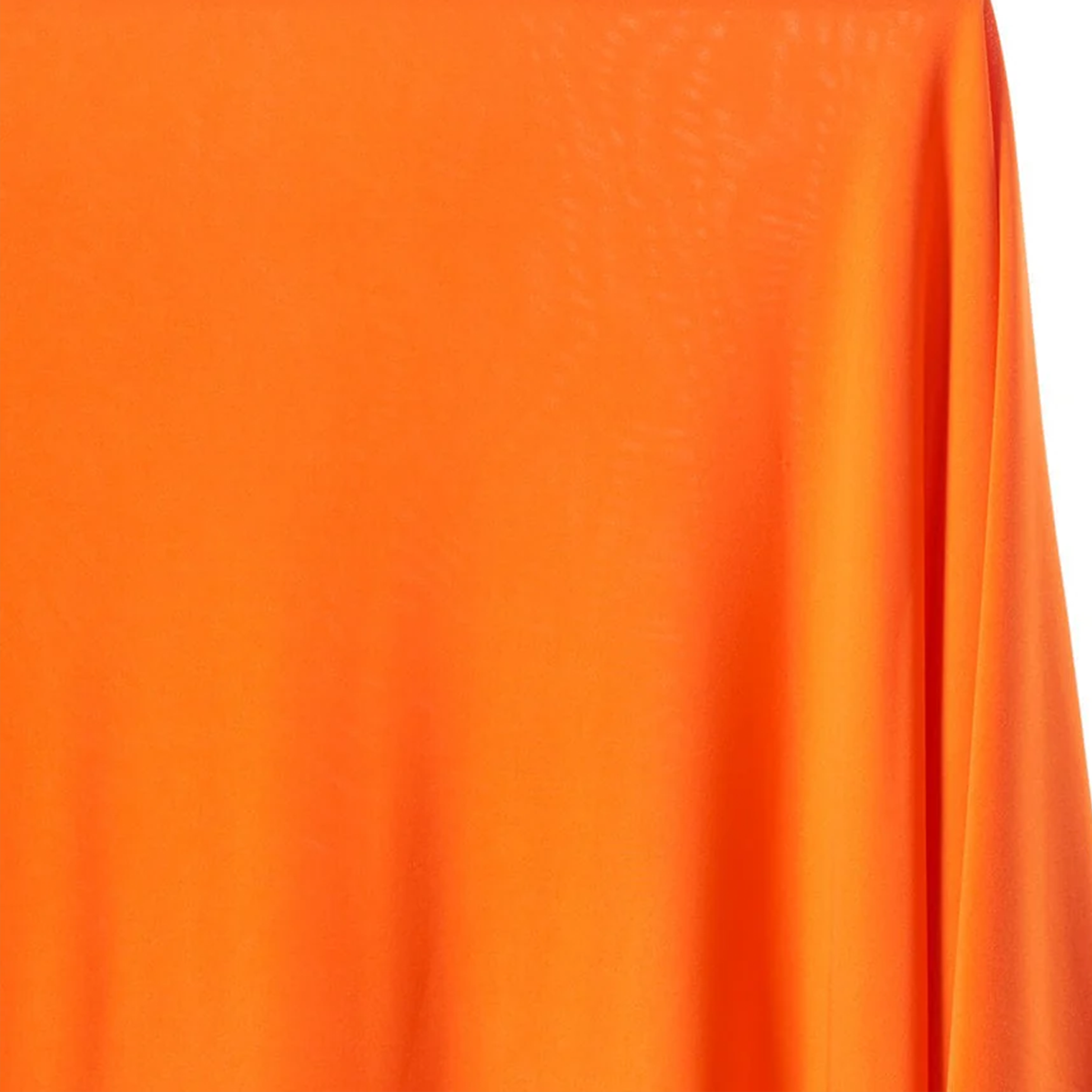 ITY Knit Jersey—Clothing Fabric—Orange—90% Polyester, 10% Spandex—Available by the Yard—Width 58/60"—USA Shipping.