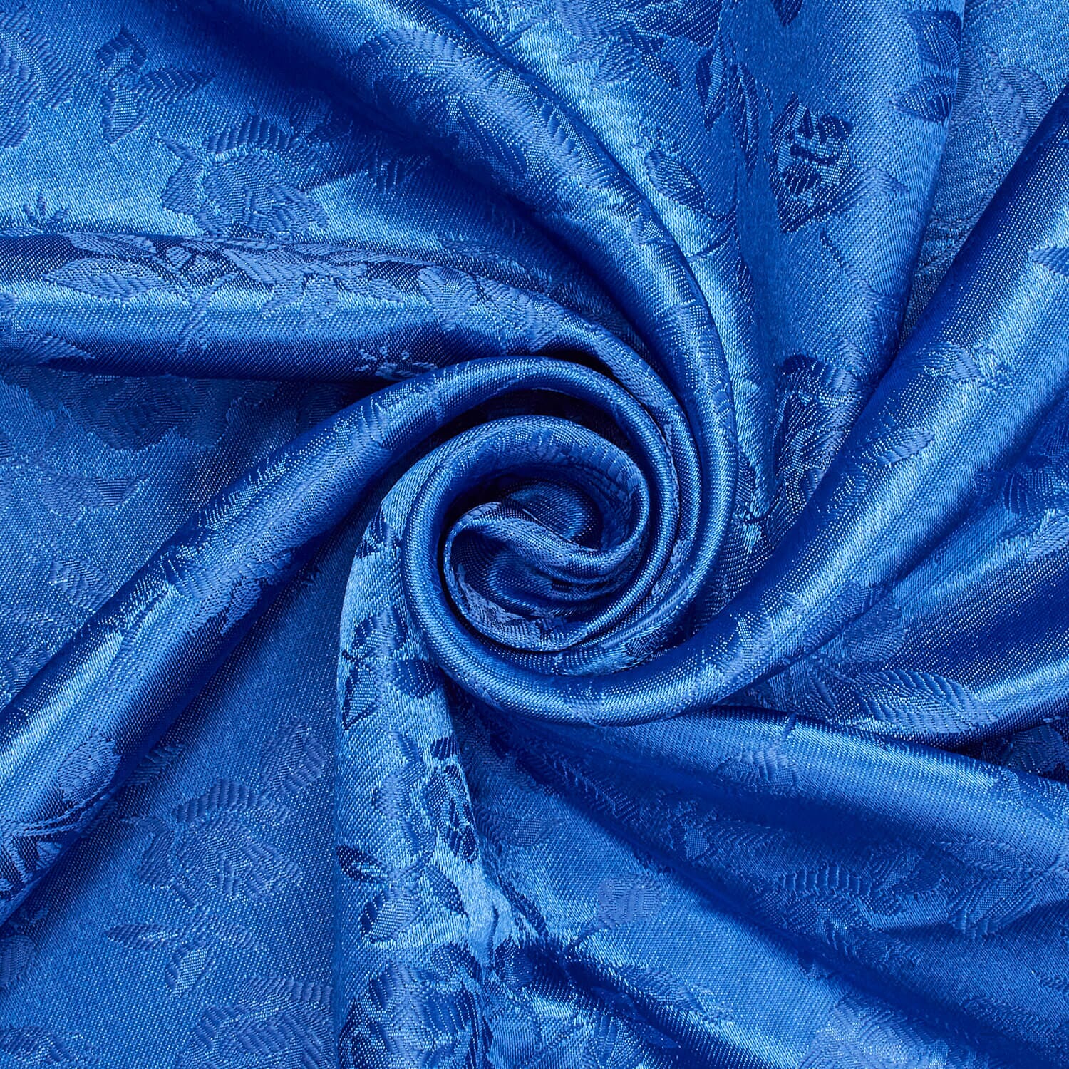 Rose Jacquard Fabric Royal Blue, Floral Damask Brocade For Upholstery & Dresses /57 Inches Width