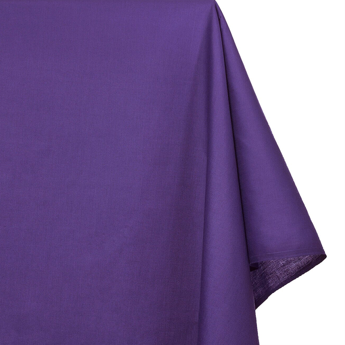 Durable Royal Purple Broadcloth | plain purple fabric for sewing and crafts| Beautiful Windows Elgin