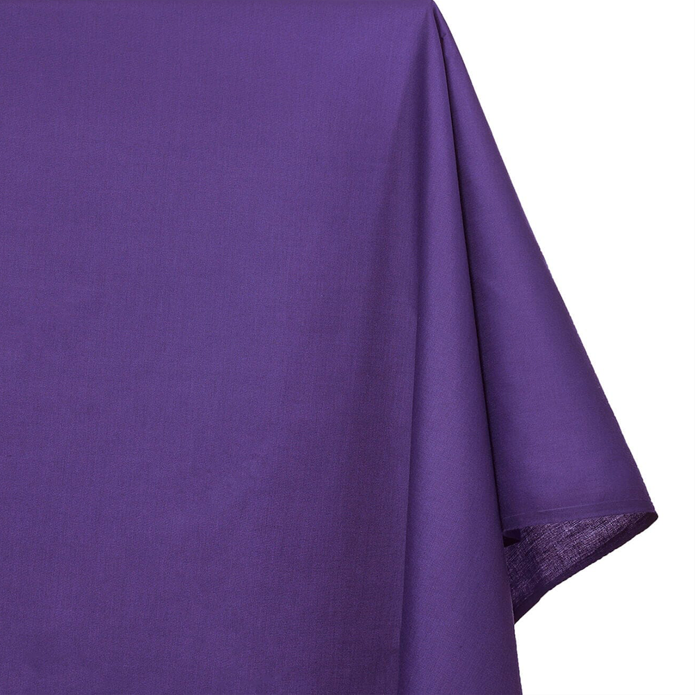 Durable Royal Purple Broadcloth | plain purple fabric for sewing and crafts| Beautiful Windows Elgin