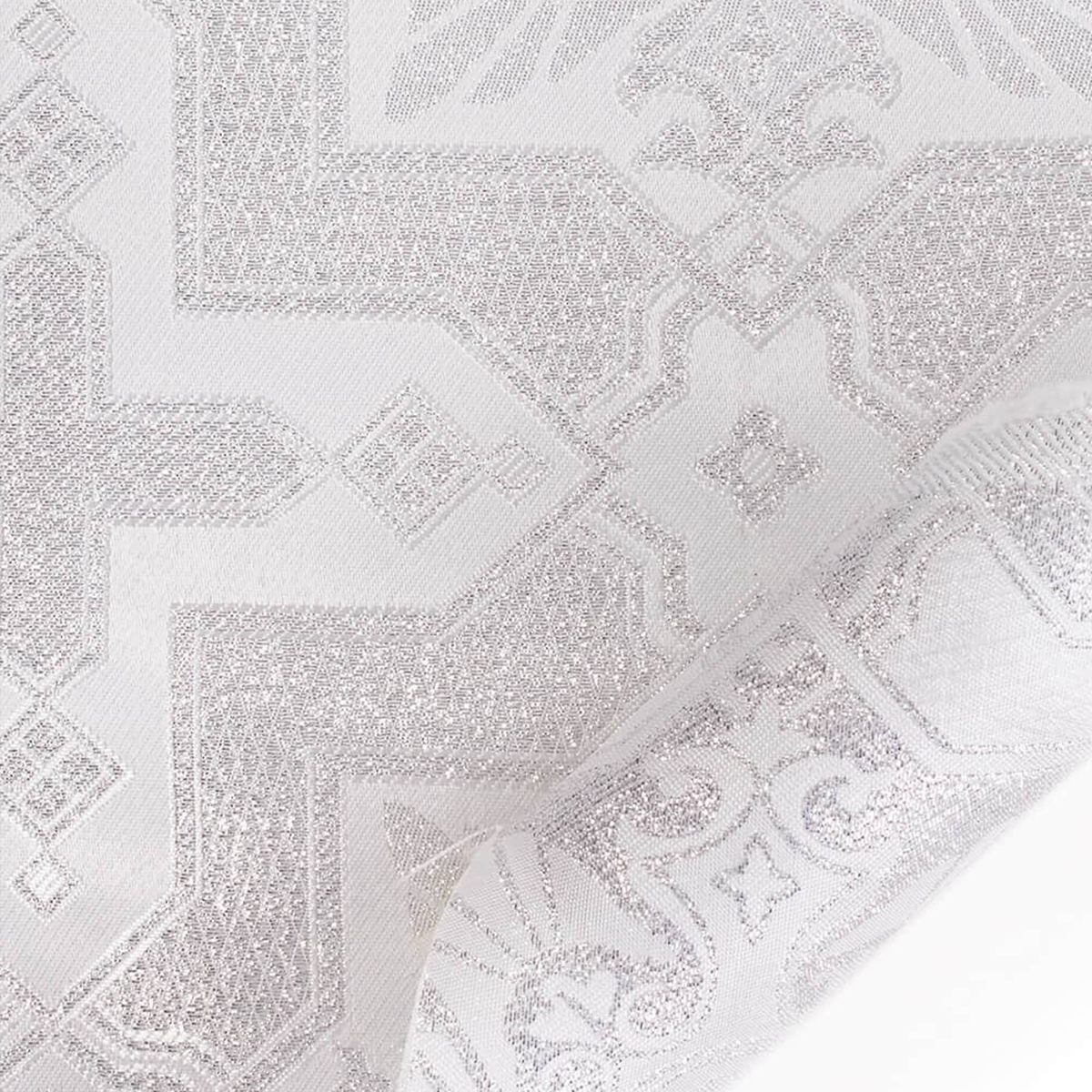 White Gold Liturgical Brocade – 58" Wide – Sold by the Yard