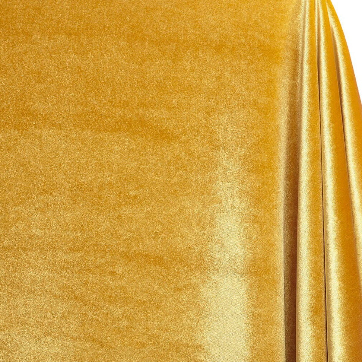 Sunbeam gold velvet stretch fabric sold by the yard