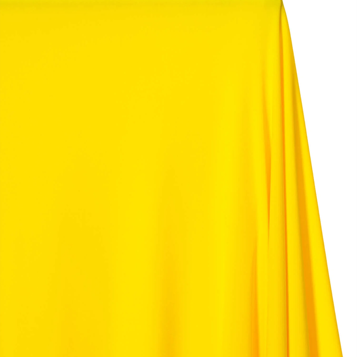 bright yellow polyester spandex fabric sold by Beautiful Windows Elgin