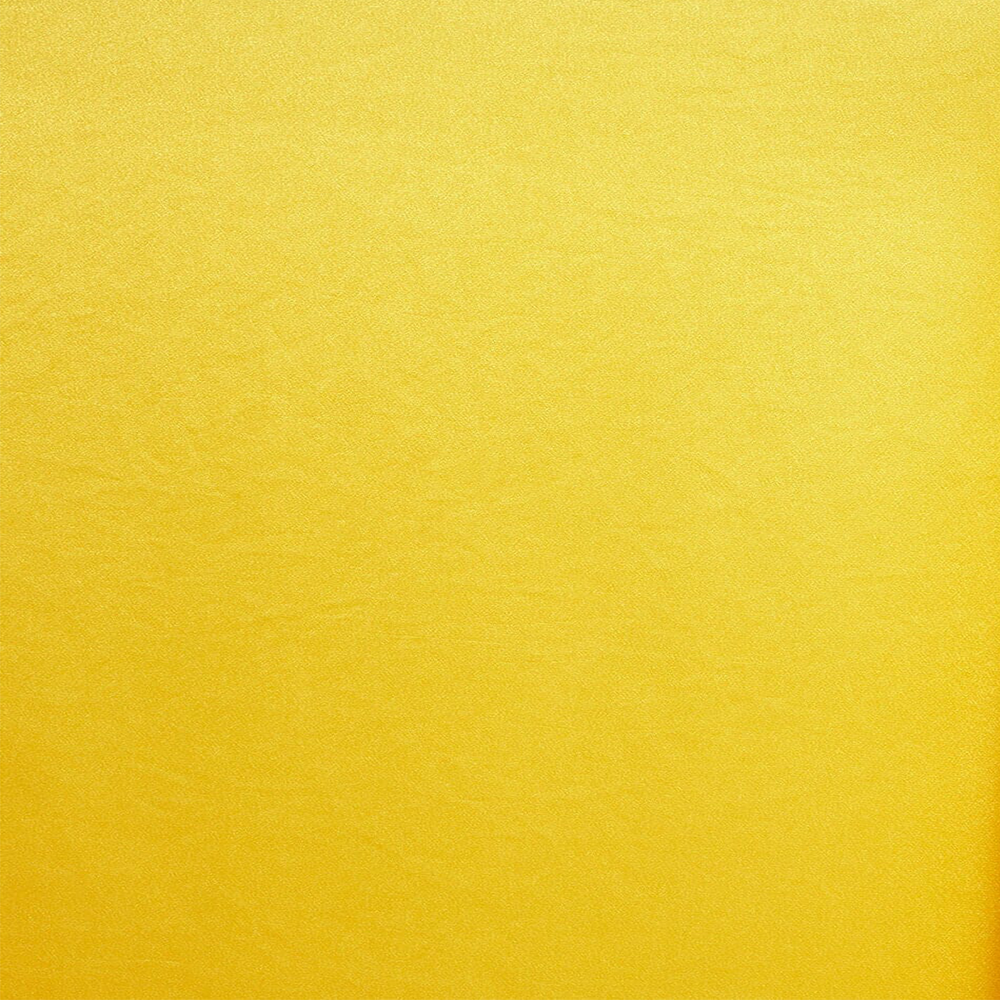 A swatch of neon yellow crepe back satin fabric| Beautiful Windows lgin