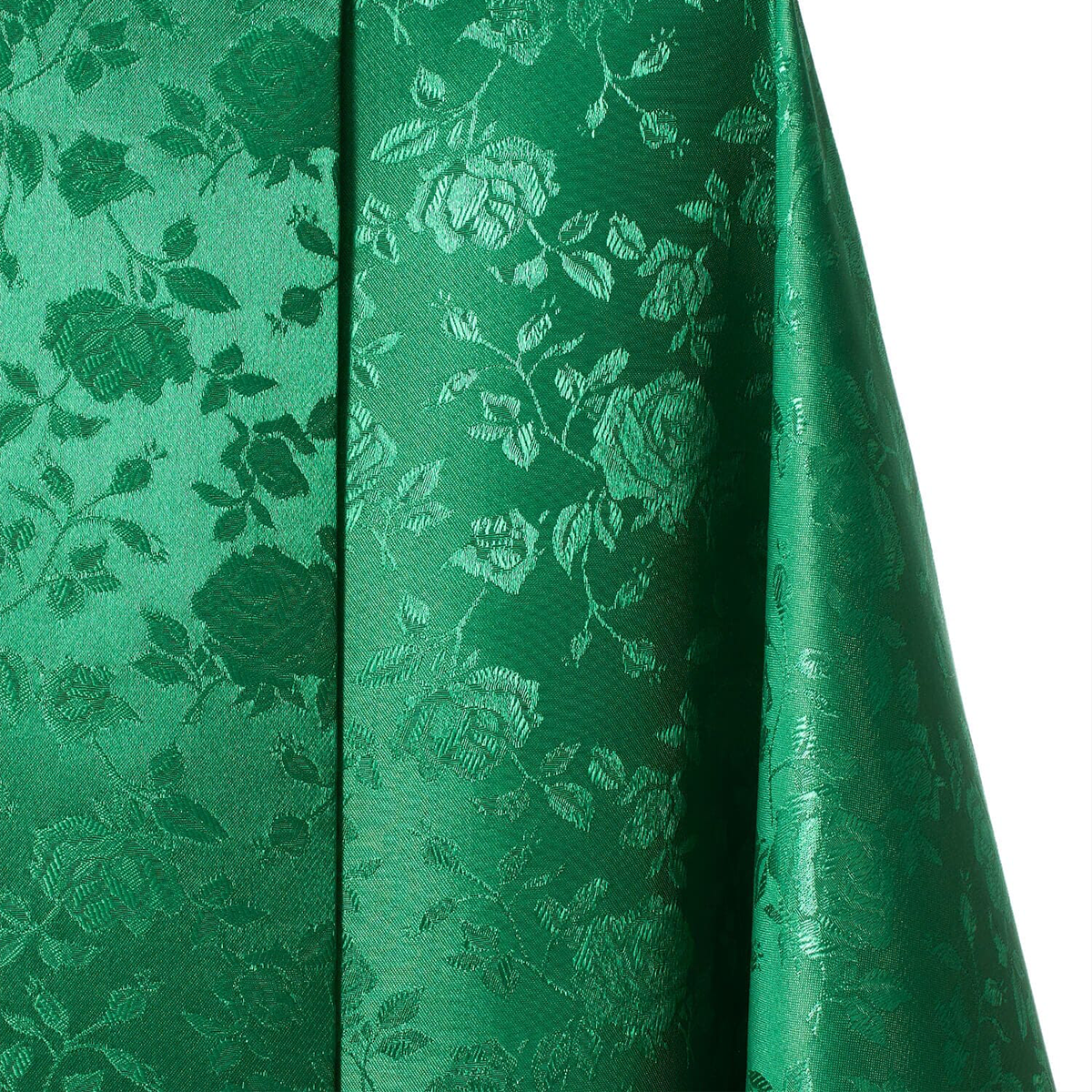 Majestic Rose-Jacquard Fabric—Hunter Green—58" Wide—100% Polyester Fabric—High-Quality—Sold by The Yard