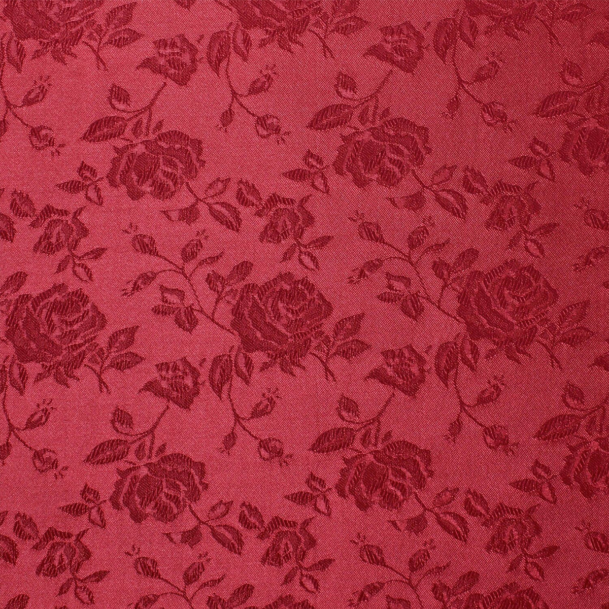 Emery Jacquard  Rose-Satin Fabric—Durable—Burgundy—58" Wide—100% Polyester Fabric—High-Quality—Sold by The Yard
