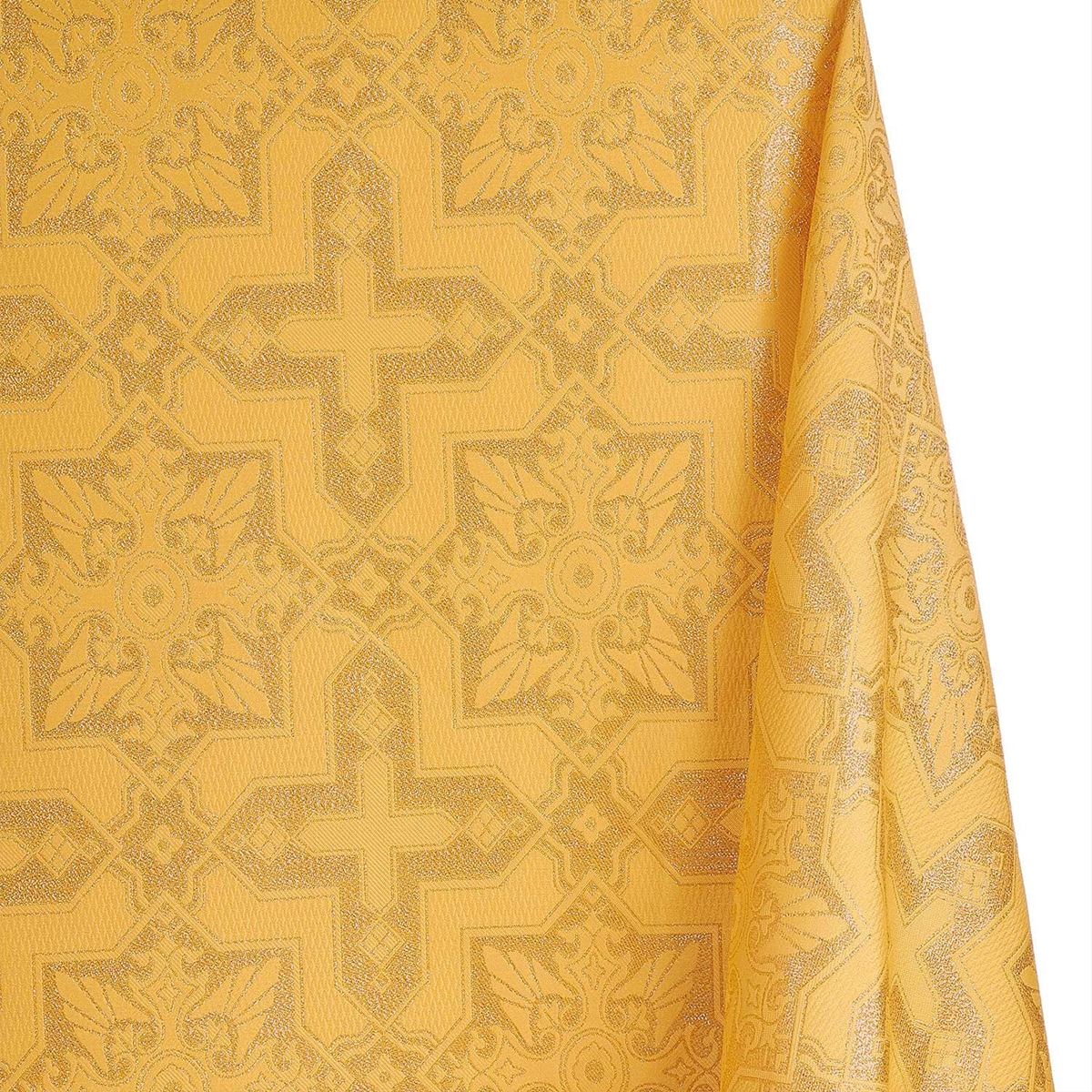Metallic Brocade Fabric—Gold Color—58" 100% Polyester Fabric