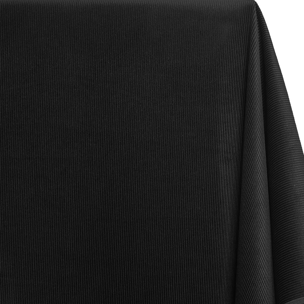 Close-up of black fabric with a subtle pattern| Beautiful Windows Elgin