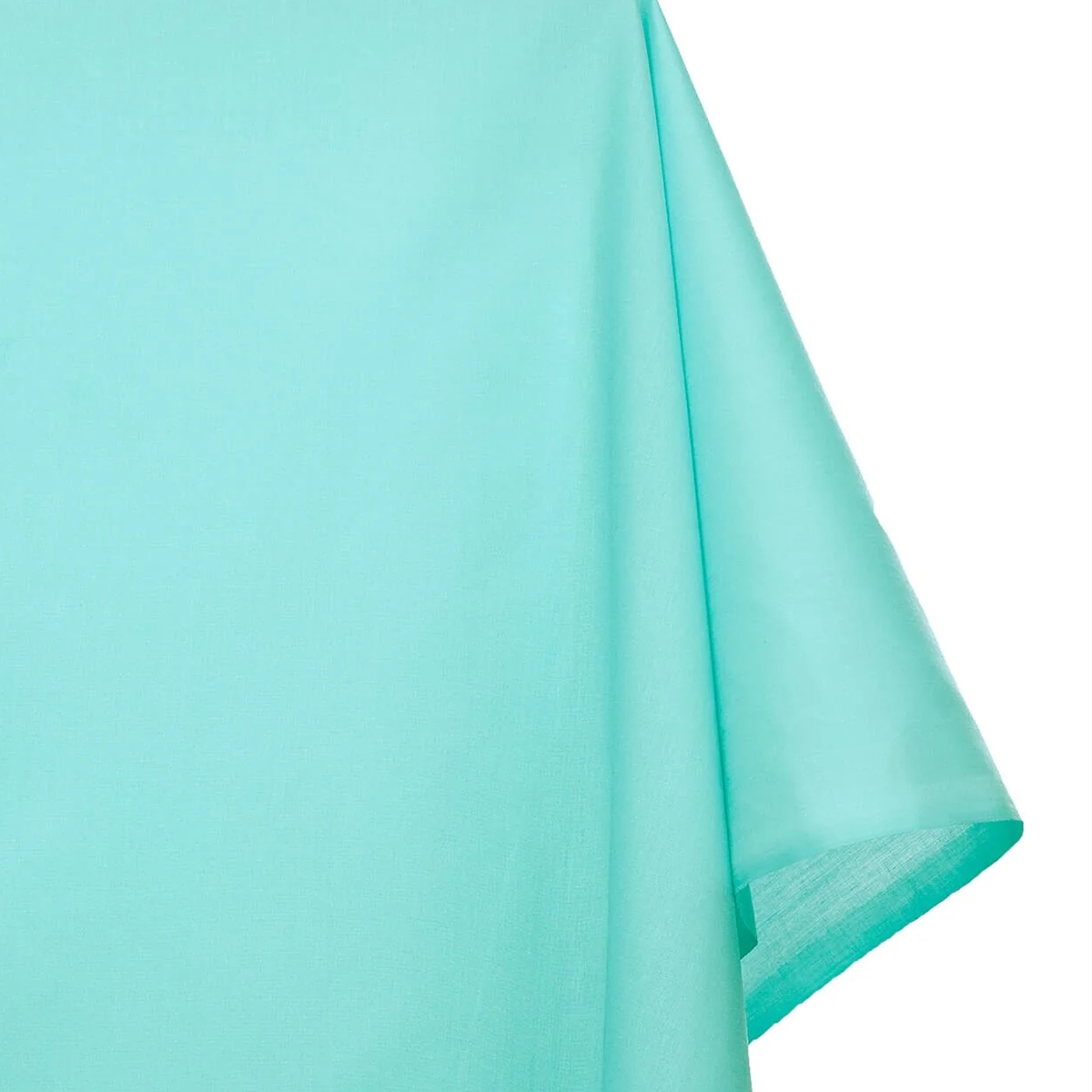 Aqua Blue 50/50 Poly-Cotton Broadcloth Fabric—Sold by the Yard—(58/59 Inch) Wide—Available for Nationwide Shipping.