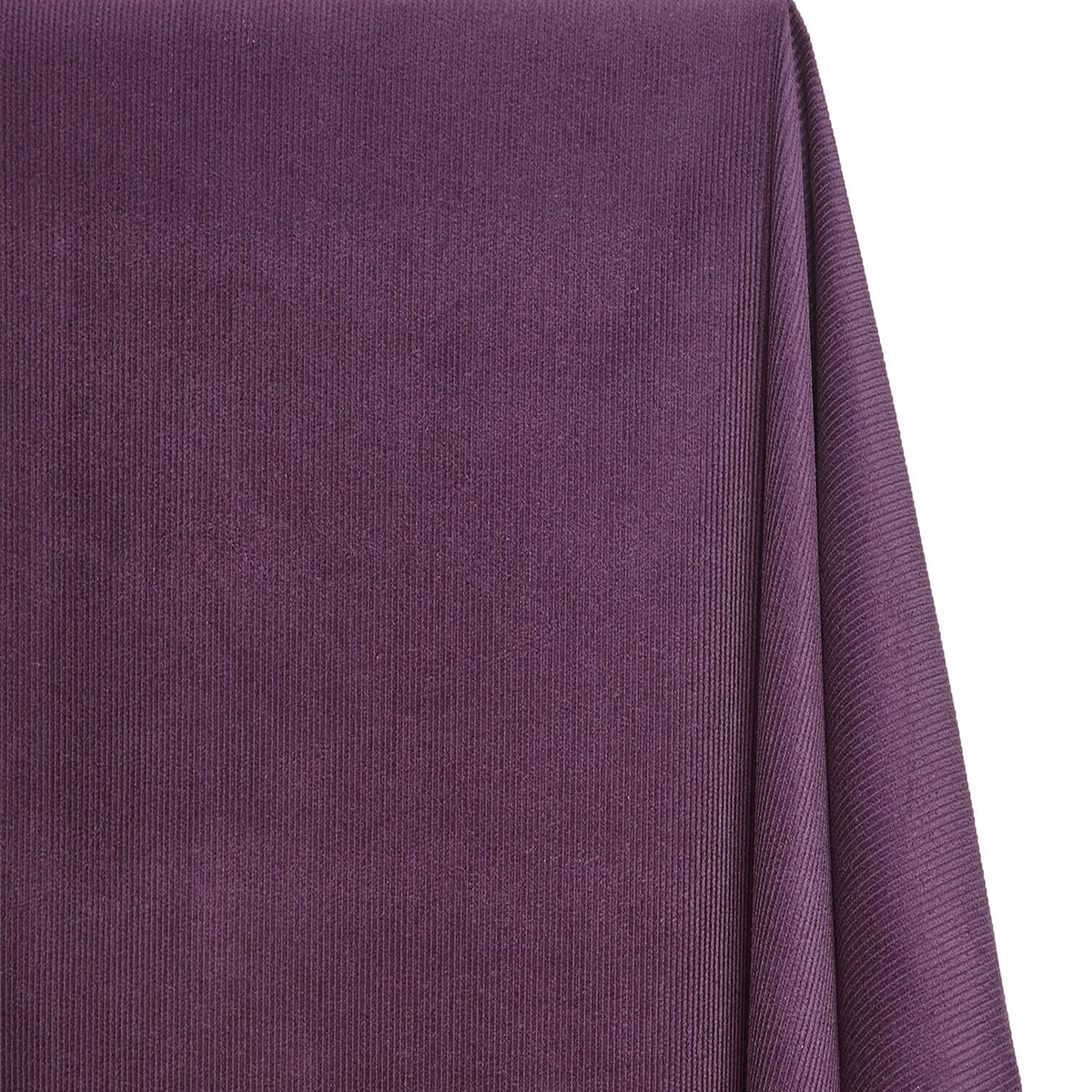 Eggplant 100 Percent Cotton Corduroy Fabric 0.75 mm Thick 59–60 Inch