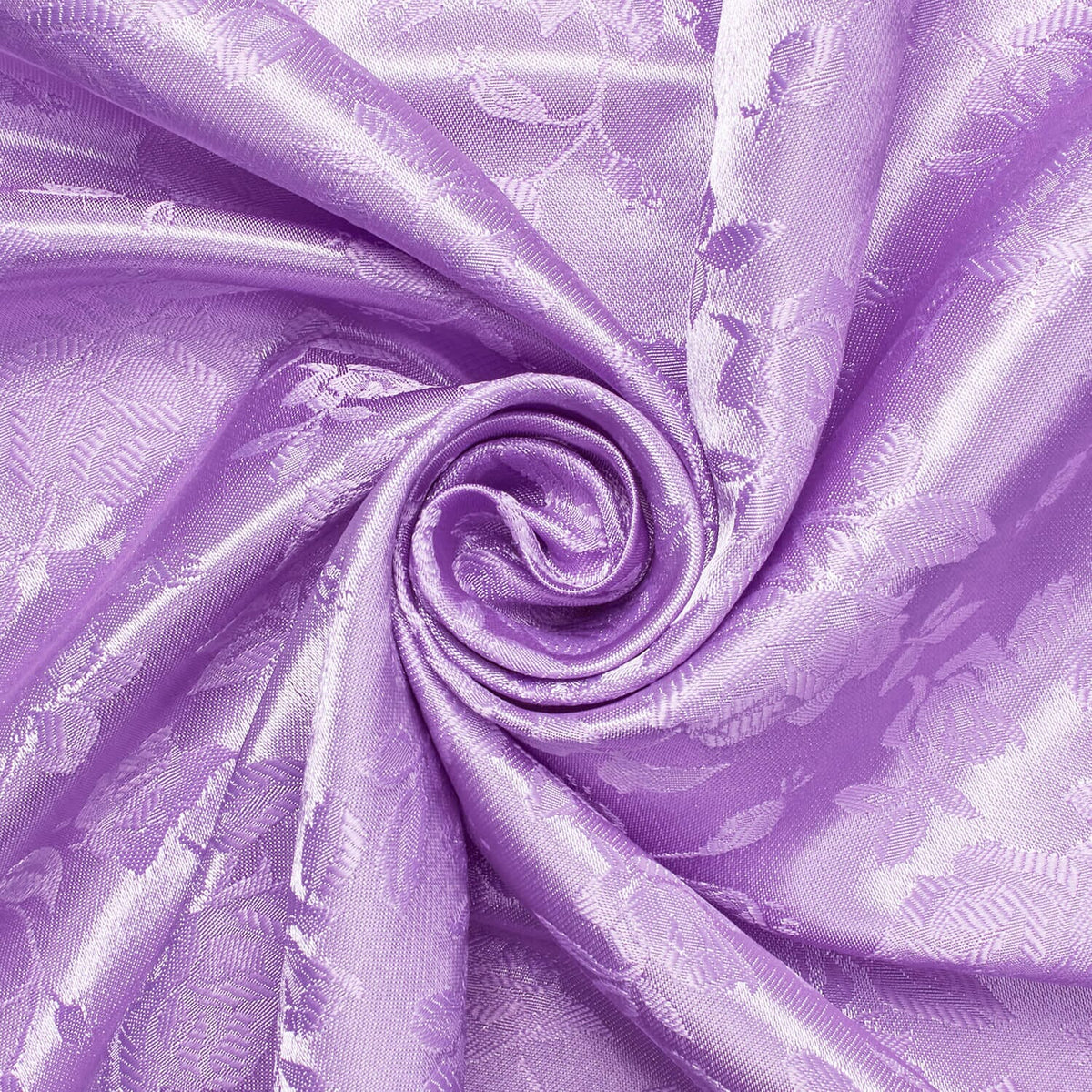 Rose Jacquard Fabric—Durable Quality — Lilac Hue—58" Wide—100% Polyester Fabric—High-Quality—Sold by The Yard