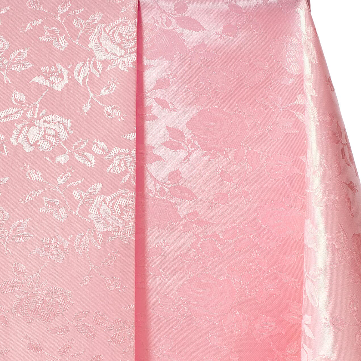 Online Fabric —Satin Brocade Jacquard Satin—Pink Bloom—58" Wide—100% Polyester Fabric—Sold by The Yard—Nationwide Shipping