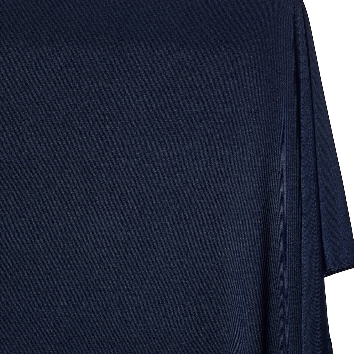 Navy Blue Solid Stretch Jersey Knit Fashion Fabric—90% Cotton, 10% Spandex— 60/61 Inches—20% Vertical—Sold by the Yard