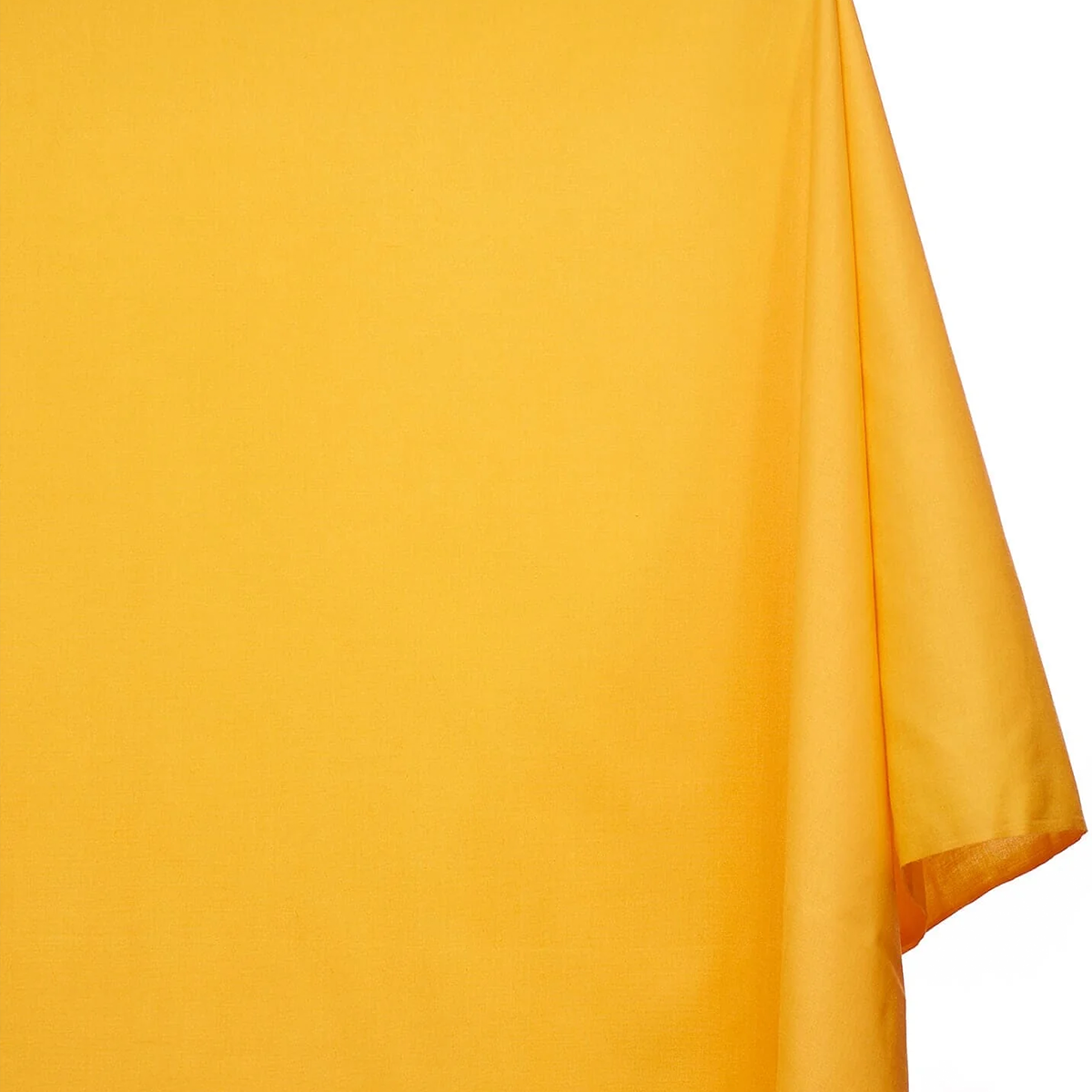 Cotton-Poly Blend Broad Material—Sewing Material—Sunflower Yellow—100% Cotton—59-60"Inch Wide—Sold by the Yard—Available for Nationwide Shipping.