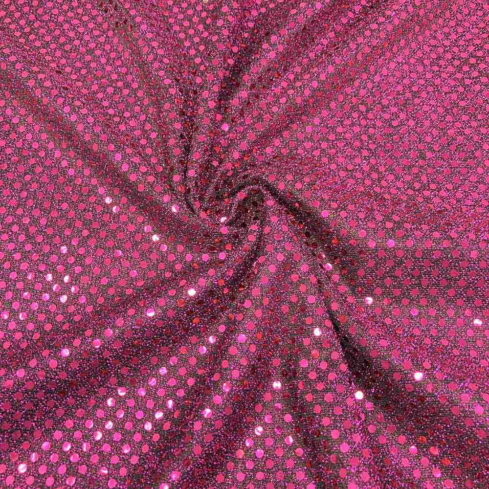 Sparkle Fabric Black|Fuchsia Hue—Tone Knit Sequins—100% Polyester—Sold by the Yard—Width 60\61—Nationwide Shipping