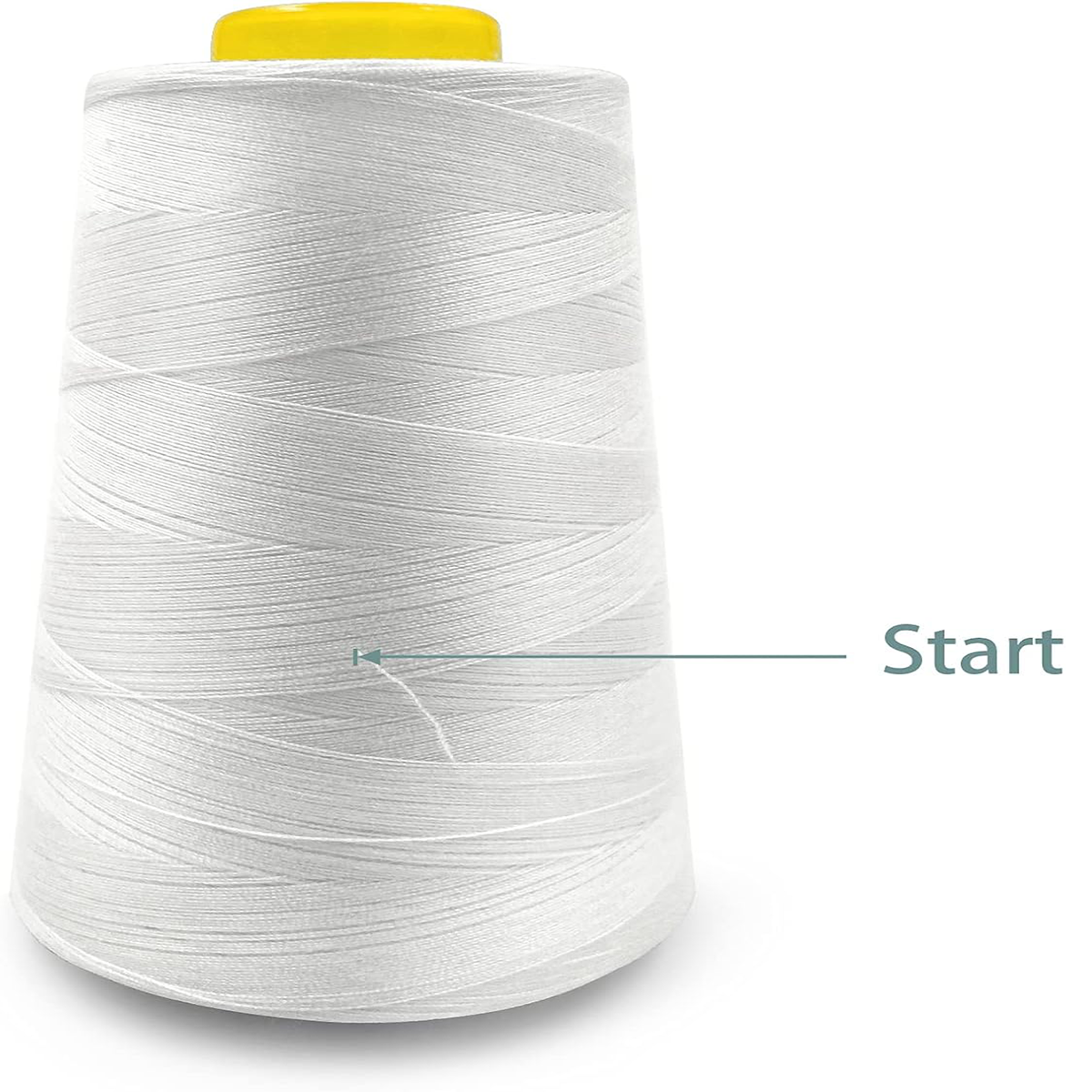 WHITE 3000 YARD SPOOL SEWING THREAD
