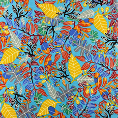 Leaf Print—60-inch wide—Passion Cotton Material —100% Cotton Poplin Fabric—Ideal for Apparel—Available for Nationwide Shipping