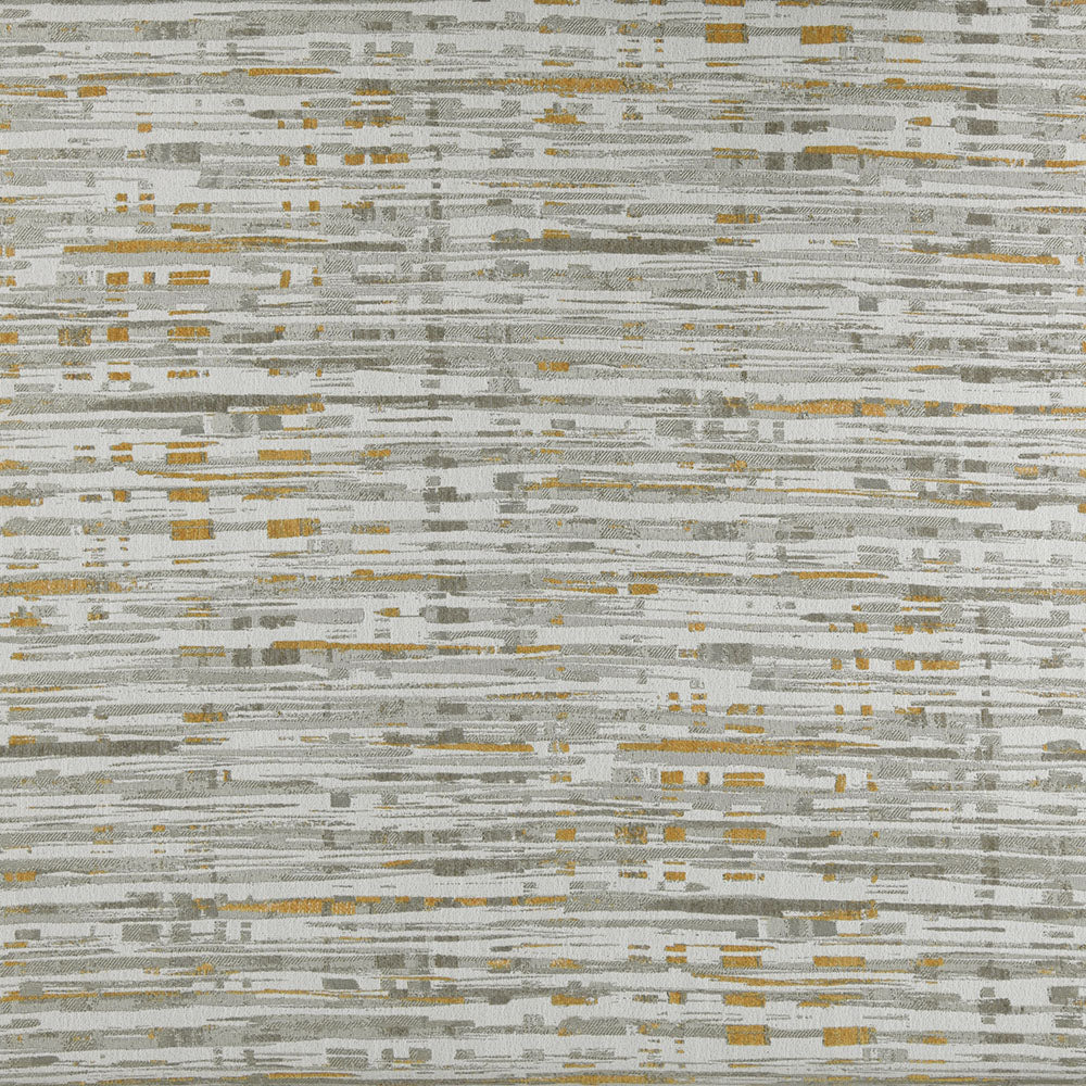 Bow Window Custom Drapes Stripe Fabric—Butterscotch Color—100% Polyester—Width 54" Inches Wide—Shipped Nationwide