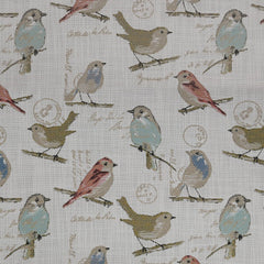 Aviary Curtain Panel—Rod Pocket with Header—3"Inche-Rod Pocket 2"Inche-Header—47"Inches Wide—100% Polyester—Panel Sold Individual