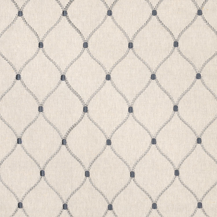 Grey-Beige—Diamond  Dots Fabric—55% Linen, 45% Polyester—54 Inches Wide—Sold by the Yard—Nationwide Shipping