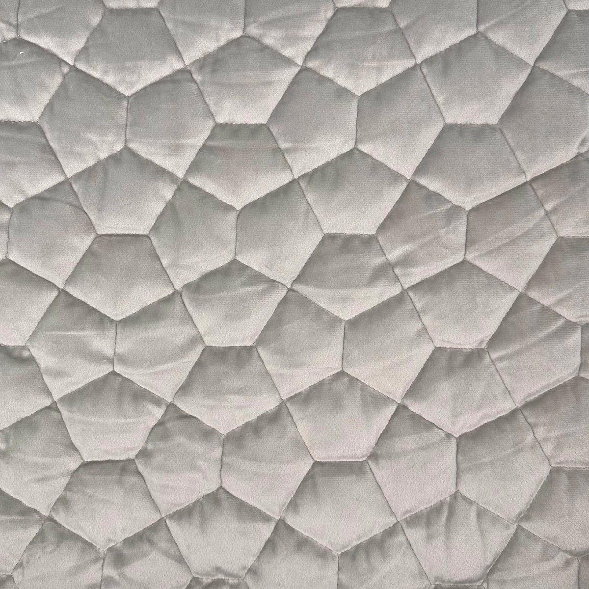Home Décor Fabric— For Durable Quilt Duvet— Aria-Gray—Hexion Quilt Pattern—100% Polyester—Sold By the Yard—Width 52" Inches Wide—Nationwide Shipping