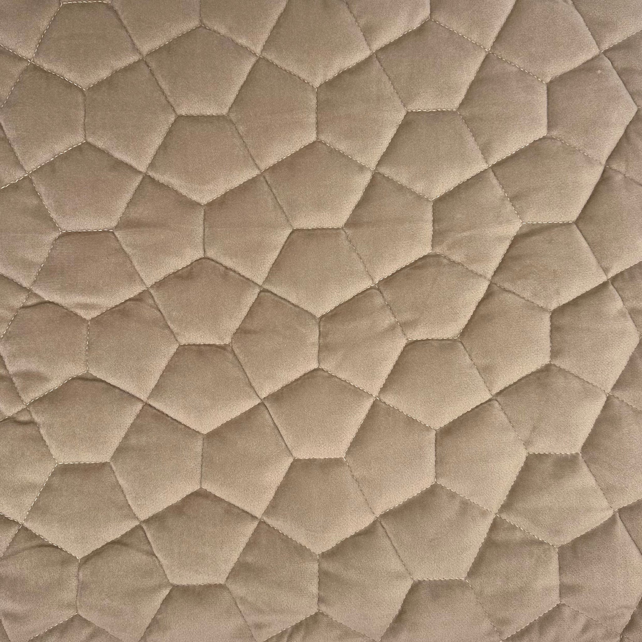 PENTAGON LATTE QUILTED BEDDING & DUVET FABRIC