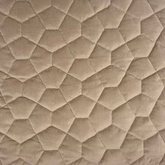 Pentagon Quilt—Mocha-Brown—100% Polyester—Sold by The Yard—Width 52" Inches Wide