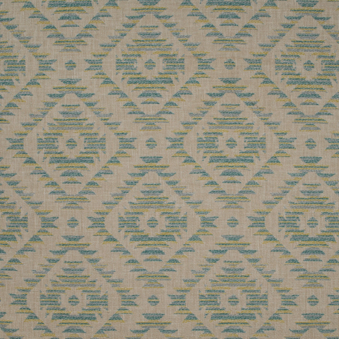 Aztec Juniper-Green—Decorating Fabric—Abstract Style Diamond  Pattern—100% Polyester—54" Inches Wide—Sold by the Yard