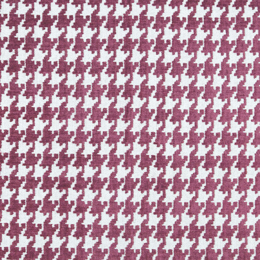 HANNELORE MAGENTA HOUNDSTOOTH  FABRIC