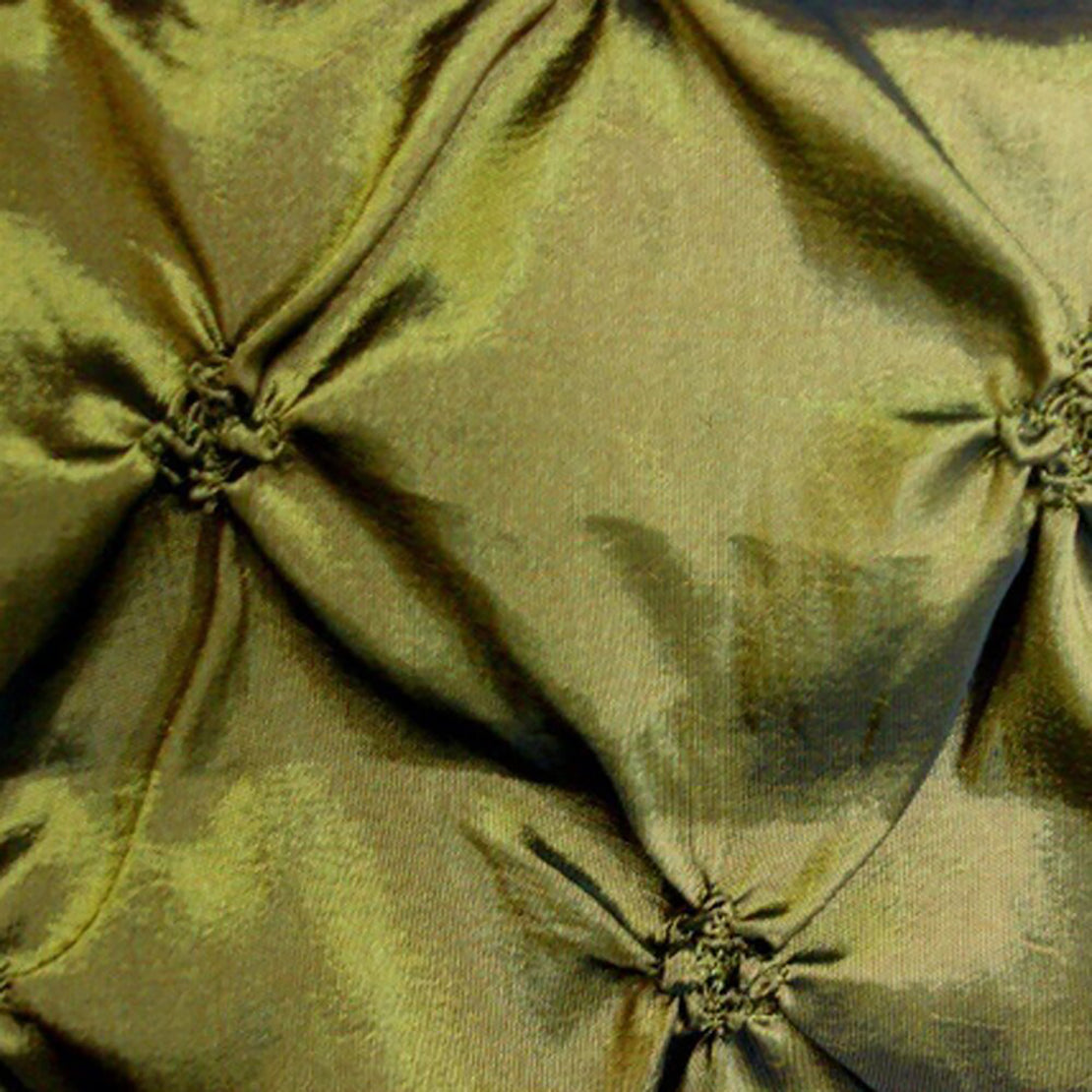 BURKE OLIVE GREEN FAUX SILK DRAPERY FABRIC