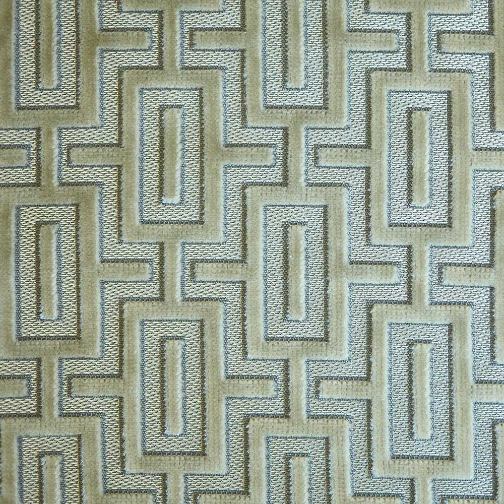 Mabel Cut Velvet Upholstery Fabric—Pearl Grey—100% Polyester—Sold By the Yard—Width 52" Inches Wide