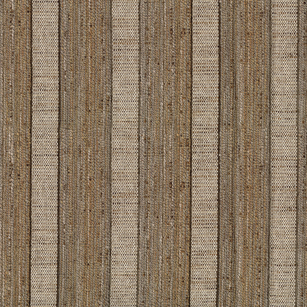 Laura Stripe Upholstery Fabric—Stain Repellent—Woven Jacquard—Teak-Brown—100% Polyester—56"-Wide—Sold by the Yard