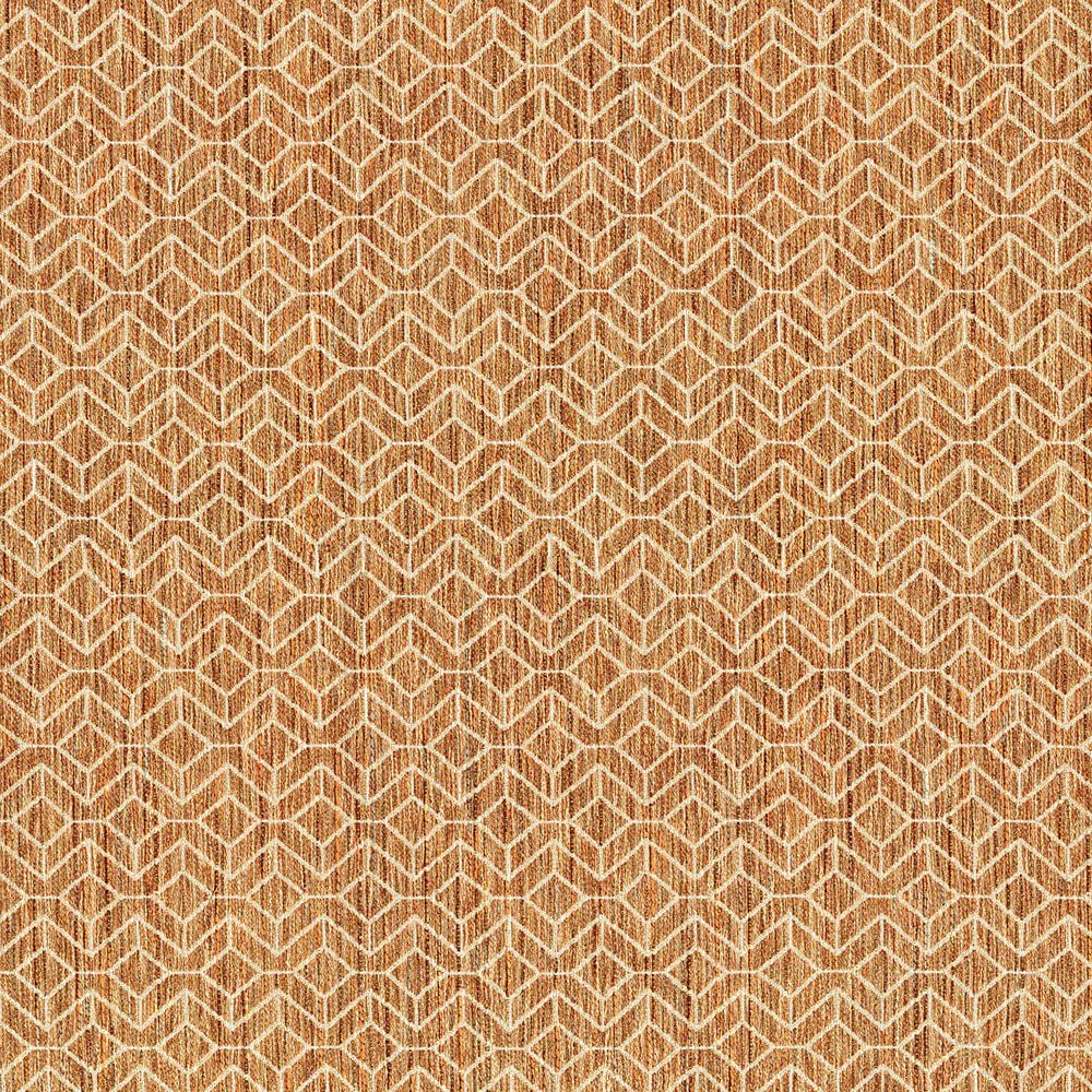 Collier Terra-Cotta-Strip Upholstery Fabric