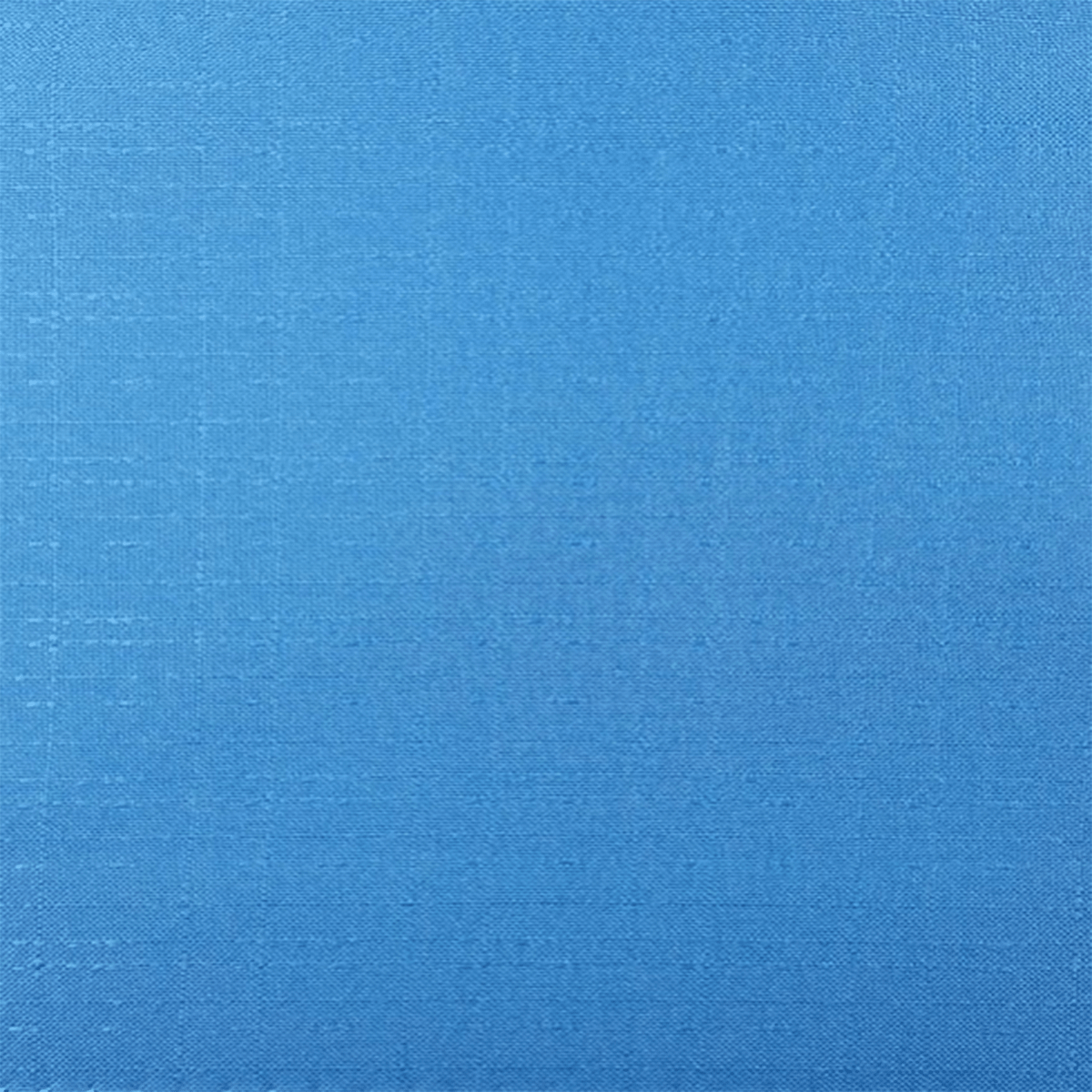 Cerulean, blue curtain panel with a soft, elegant drape hanging on a window.