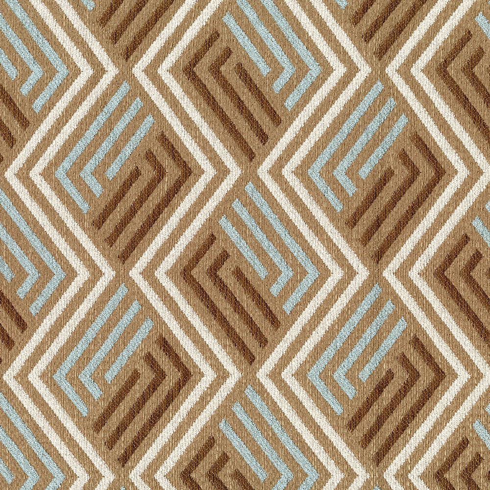  Fretwork Geometric Fabric-Beautiful Windows Elgin