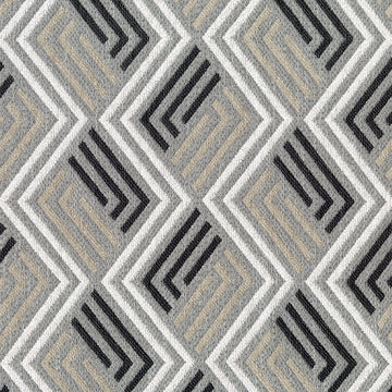 SISAL BLACK & GREY UPHOLESTRY FABRIC