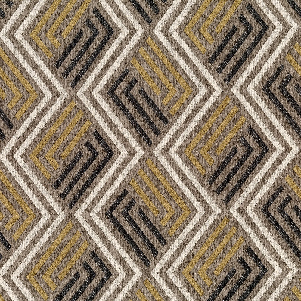 Luxurious Abstract Gold Black Beige Home Décor Fabric | 56 Inch