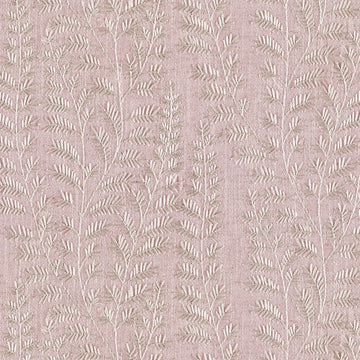 BLUSH PINK  LEAF DESIGN FABRIC BY BERRY